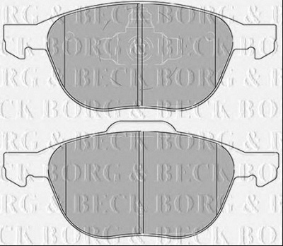 BORG & BECK bbp2456 -  Комплект тормозных колодок, дисковый тормоз